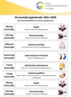 Veranstalltungskalender