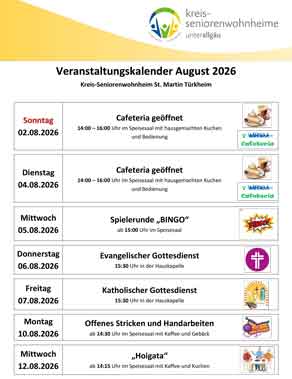 Veranstaltungskalender